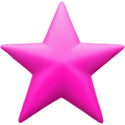 Pink star sticker