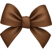 Brown bow  sticker