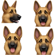 german shepherd  sticker