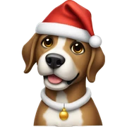 perro navidad sticker