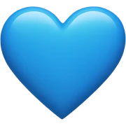 blue heart sticker