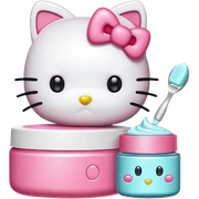 hello kitty skincare sticker