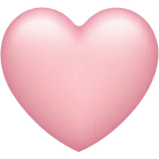 Light pink heart sticker