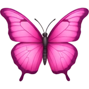 Pink butterfly sticker