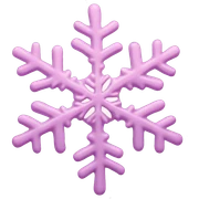 pastel pink snowflake  sticker