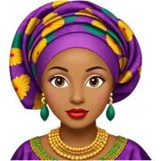 Nigerian gele  sticker