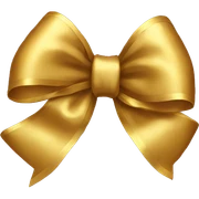 gold bow sticker