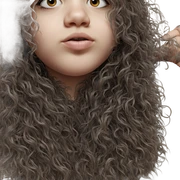 realistic portrait of girl sticker