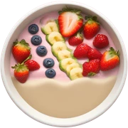 smoothie bowl with strawberries sticker