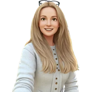 smiling girl in sunny garden sticker