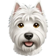West highland Terrier dog emoji sticker