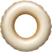 inflatable floating ring on pool white y beige sticker