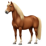 Chestnut Icelandic Horse Full Body  sticker