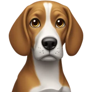 Human beagle sticker