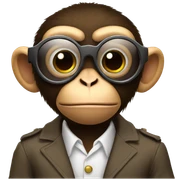 Spy monkey sticker