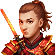 Fire-Wielding Samurai sticker