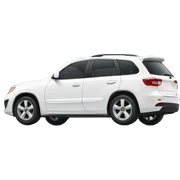 White car  sticker