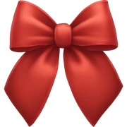 Red bow sticker