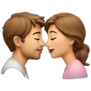 Kissing couple sticker