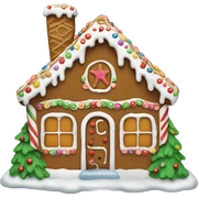 Gingerbread house sticker