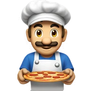 Mario cooking pizza sticker