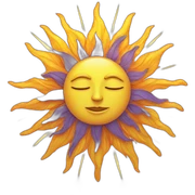 Sun tarot sticker