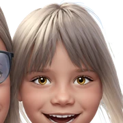 smiling girl under the sky sticker