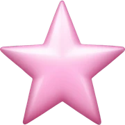 pale pink star sparkle sticker