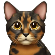Tortoiseshell cat sticker