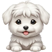 a happy Maltese puppy sticker