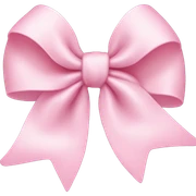 Light pink bow sticker