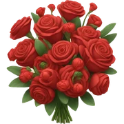 Big red bouquet  sticker
