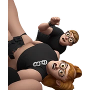funny meme with glasses sticker