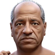 thoughtful old man portrait sticker