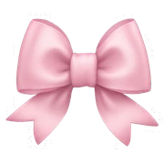 light pink bow sticker