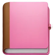 pink book sticker