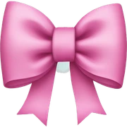 pink bow  sticker