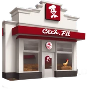Chick fil a sticker