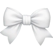 White bow sticker