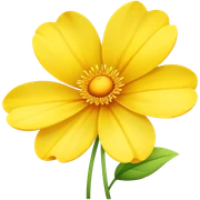 flor amarilla sticker