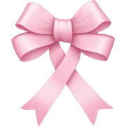 light pink ribbon sticker