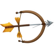 A bow and arrow emoji sticker