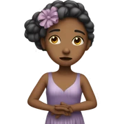 Sad dancer girl sticker
