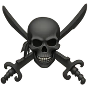 Pirate flag sticker