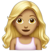 blonde girl sticker