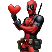 Deadpool love sticker
