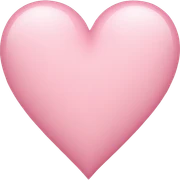 Light pink heart sticker