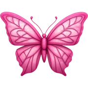 Pink butterfly  sticker