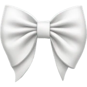 White bow sticker