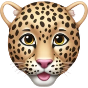 Leopard pink  sticker